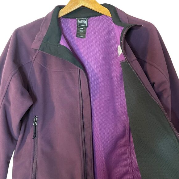 The North Face Purple Suede Fleece Zipper Windwall Jacket, size M - Picture 5 of 10